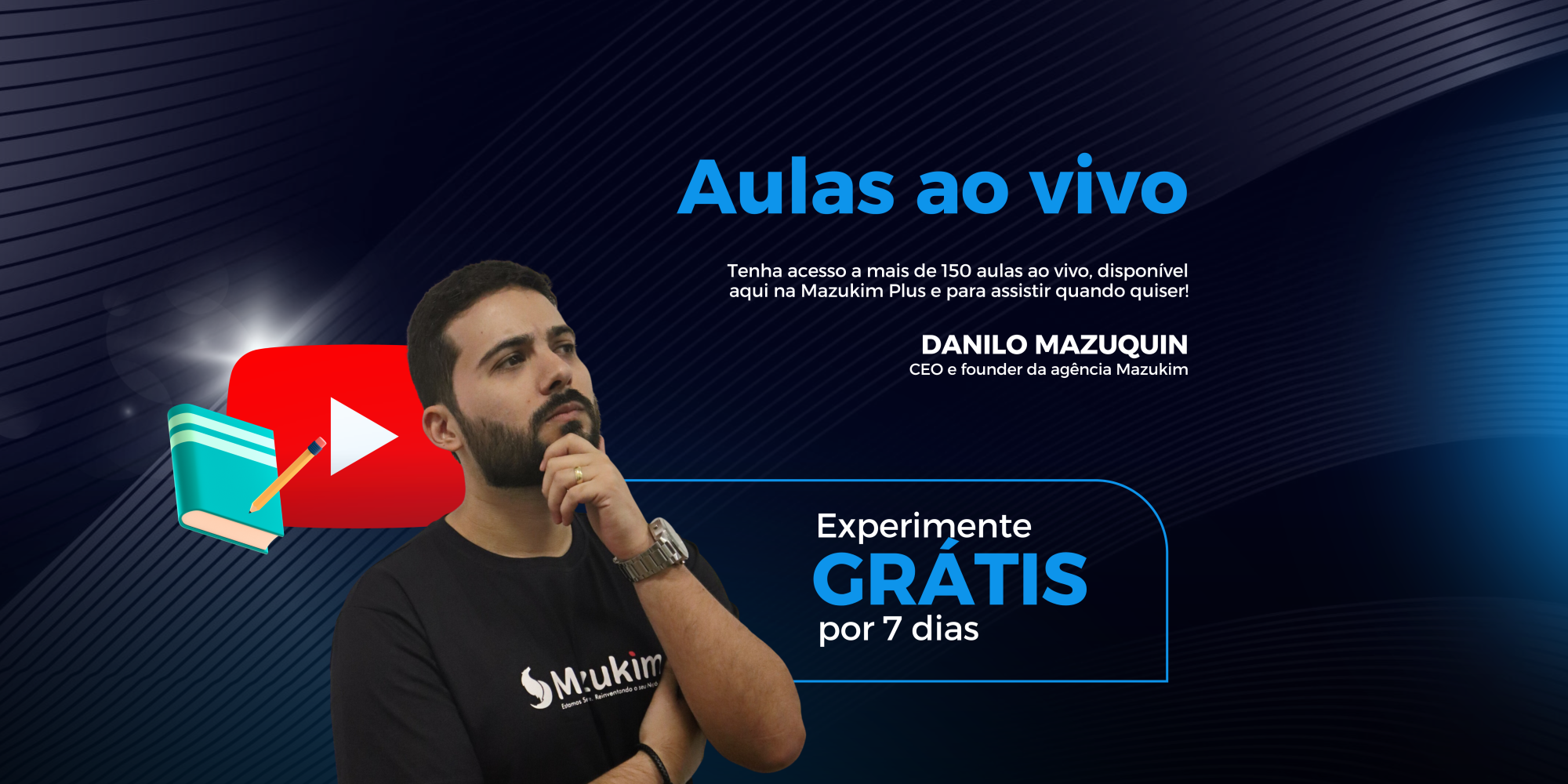 Essas lives são as que estamos fazendo todas as terças feiras em nosso canal do Youtube, as mesmas ficam em nosso canal por apenas uma semana, ou seja apenas aqui você possuí acesso a todas as lives já produzidas.