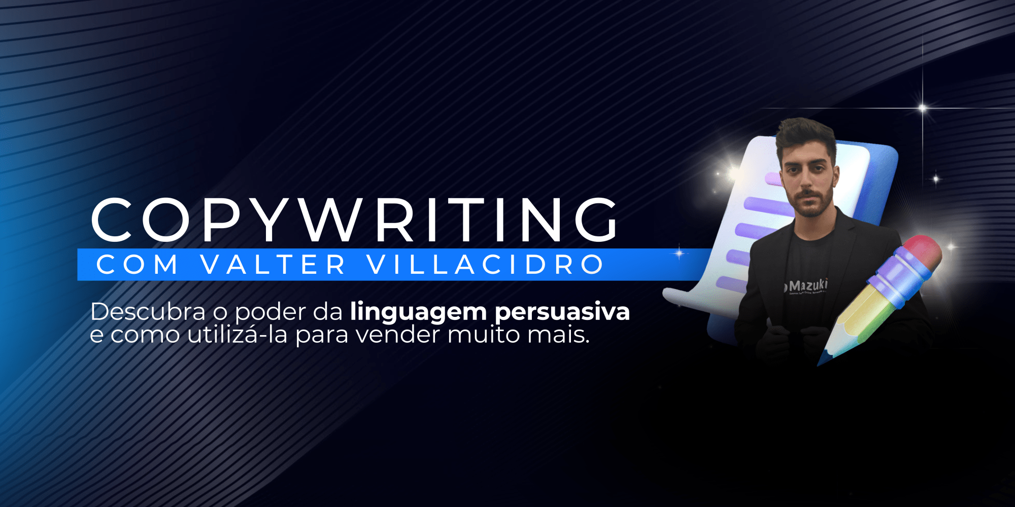 Aprenda desde conceitos básicos até à aplicação na prática do copywriting para aumentar sua habilidade de persuasão e consequentemente a taxa de conversão!